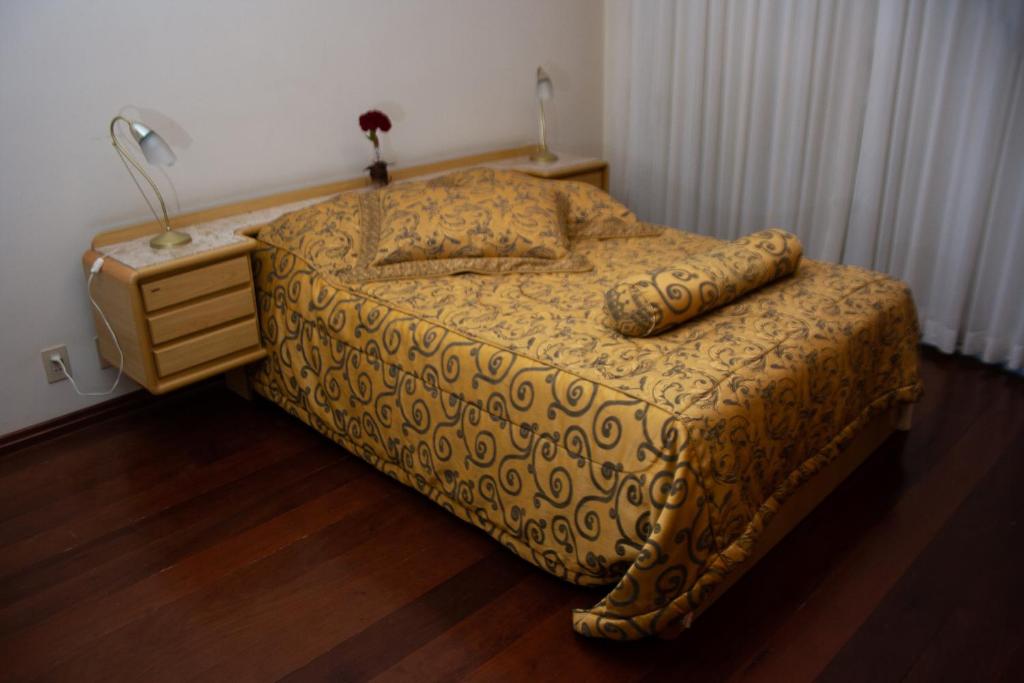 Cama ou camas em um quarto em Apart Hotel Água Limpa