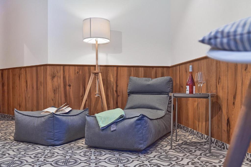 Posezení v ubytování Berghaus Schröcken - Hotel Apartments Spa
