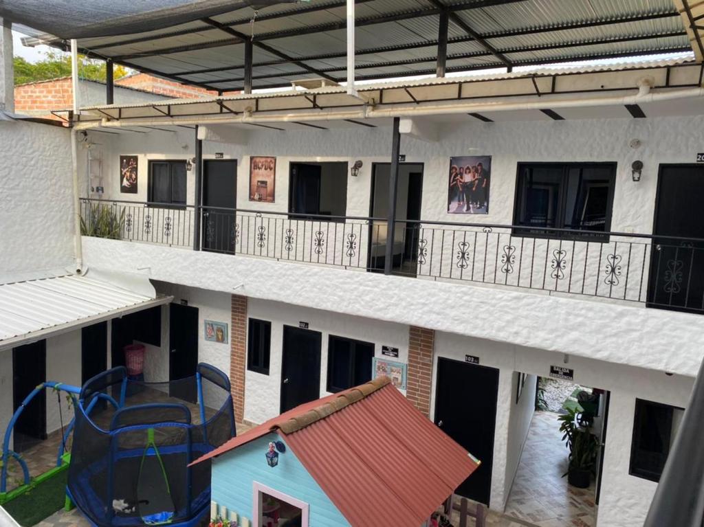 Balkón nebo terasa v ubytování Hotel Ozzy
