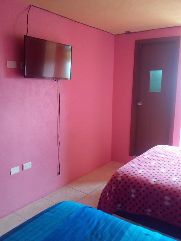 Postel nebo postele na pokoji v ubytování Hospedaje el Motilon