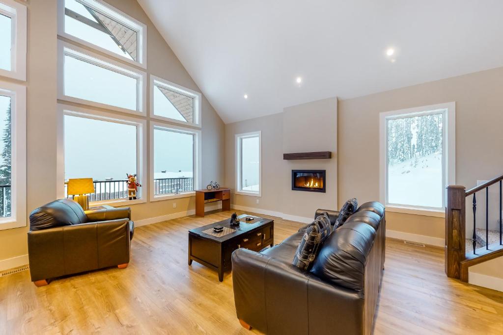 Χώρος καθιστικού στο The Getaway At Feathertop