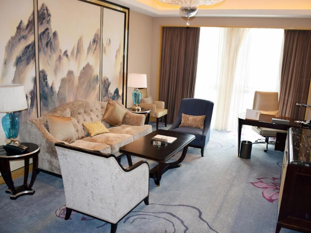Posezení v ubytování Wanda Realm Guangzhou Zengcheng