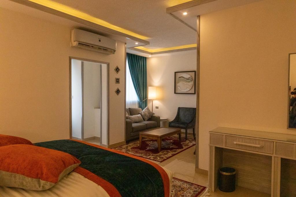 Posezení v ubytování Petra Canyon Hotel