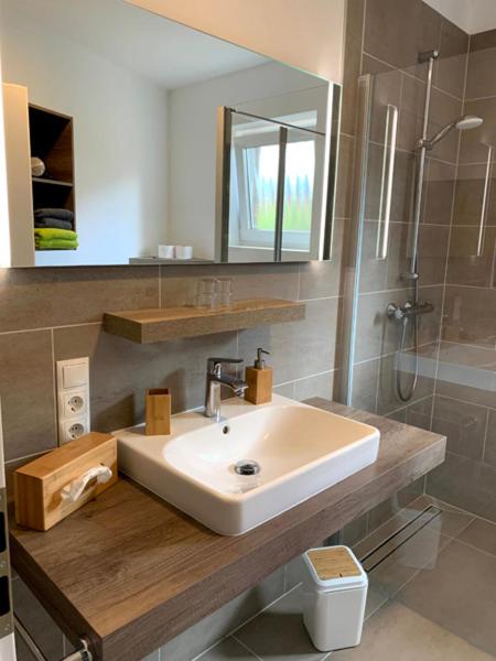 Koupelna v ubytování Hotel Schmidt's Hoern