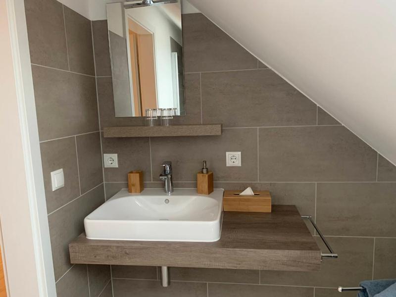 Koupelna v ubytování Hotel Schmidt's Hoern
