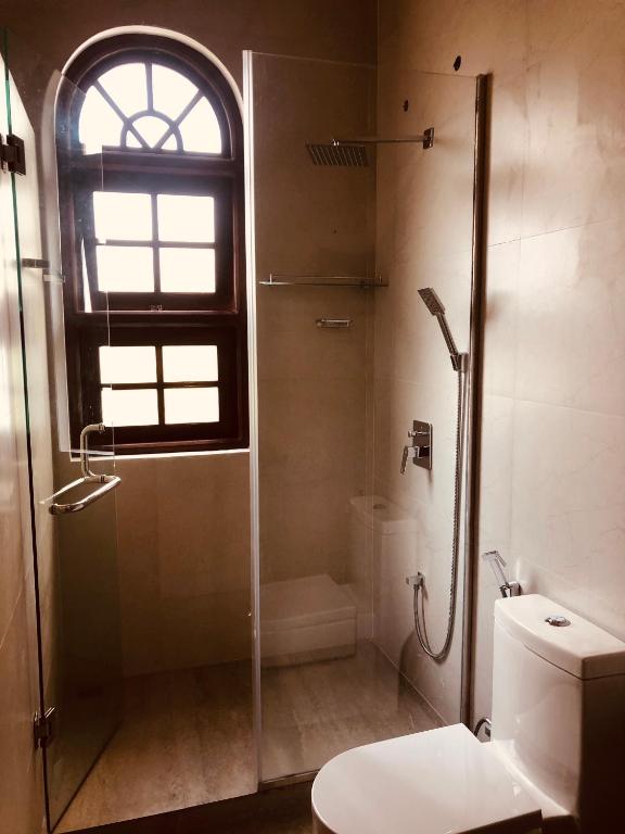Koupelna v ubytování Tiverton Homestay