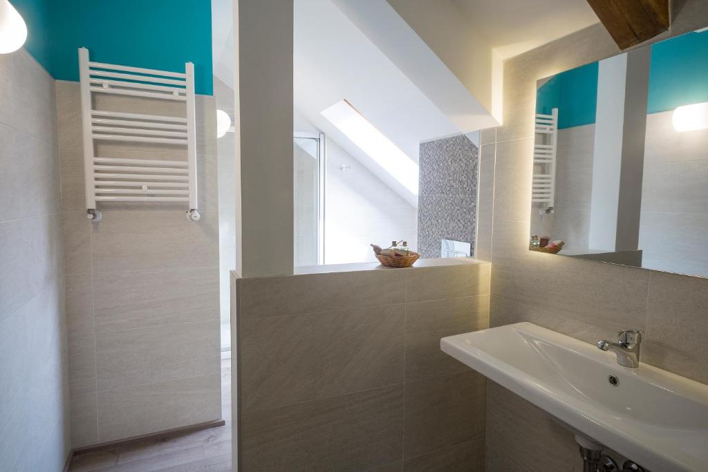 Koupelna v ubytování Hotel Rural Auñamendi