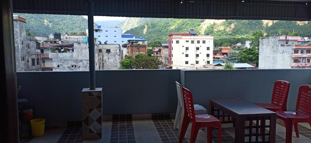Balkón nebo terasa v ubytování Hotel Royal Chautari, Butwal