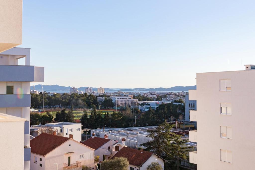 Nespecifikovaný výhled na hory nebo výhled na hory při pohledu z apartmánu