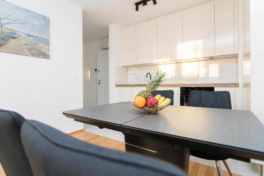 Kuchyň nebo kuchyňský kout v ubytování Apartment Ruby