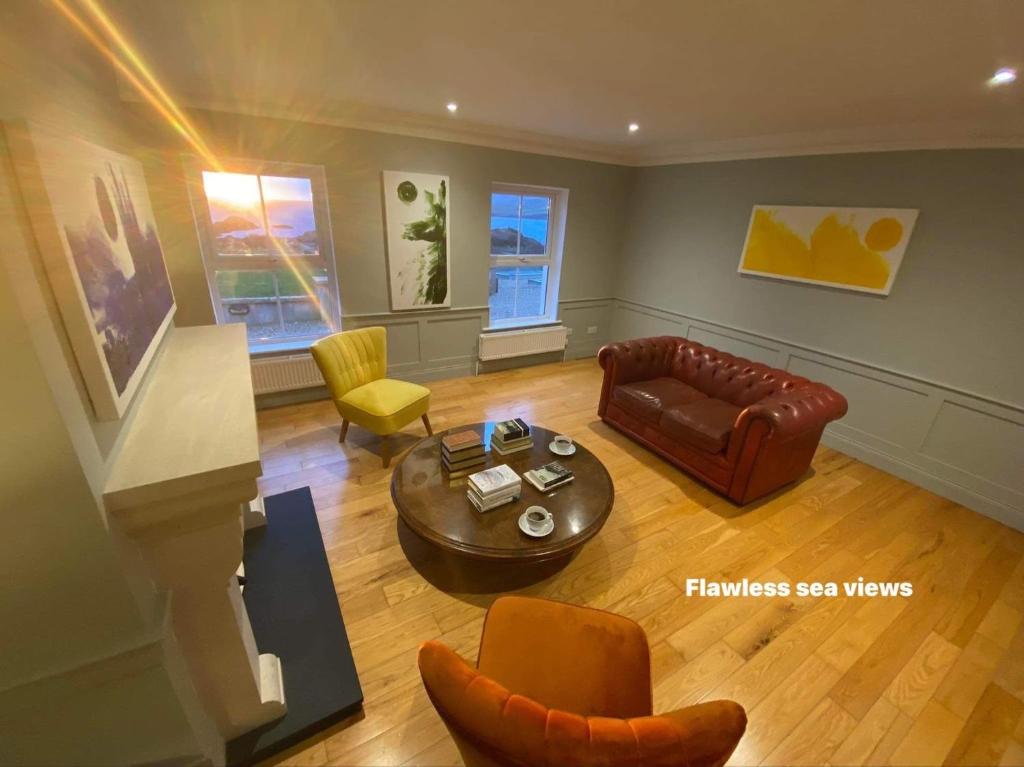 Posezení v ubytování Puffin Lodge
