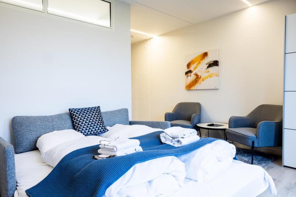 Posezení v ubytování Hotel Sønderborg Kaserne