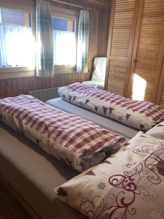 Postel nebo postele na pokoji v ubytování Distel