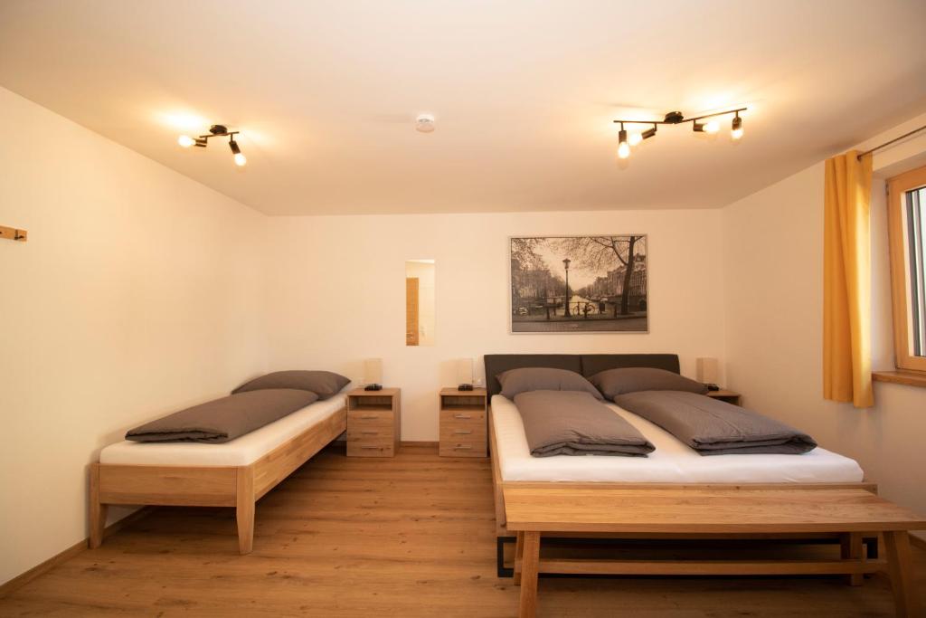 Postel nebo postele na pokoji v ubytování Apart Christof