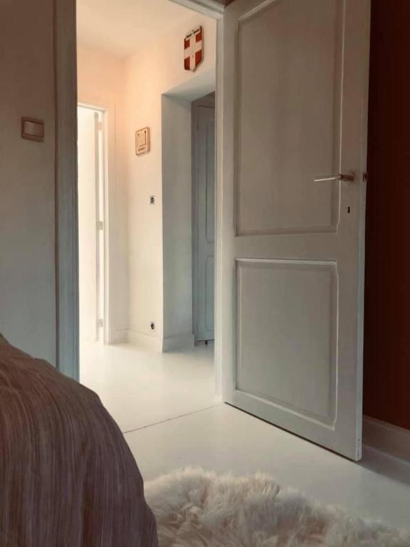 Postel nebo postele na pokoji v ubytování Le mazot d’Edouard et Celestin