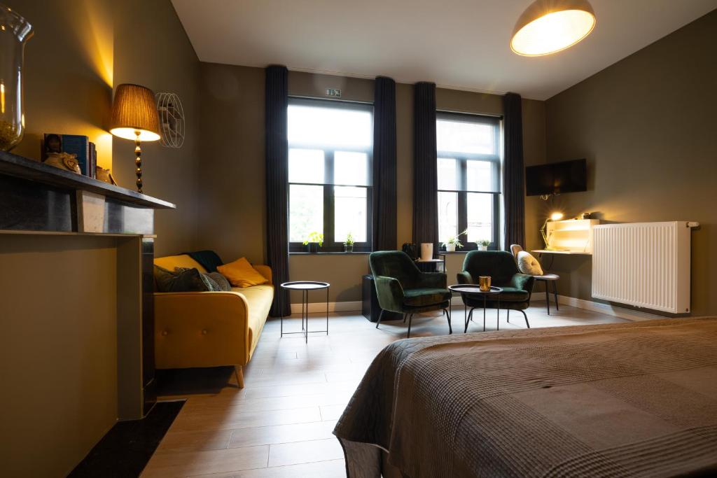 Postel nebo postele na pokoji v ubytování B&B Gaudium XII