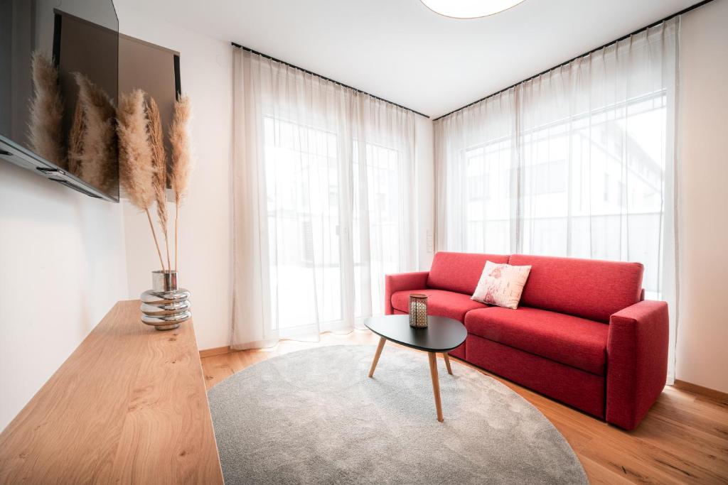 Posezení v ubytování Das Conrad by Schladming-Appartements