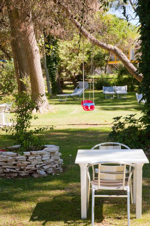 A garden outside Hotel Playa Blanca