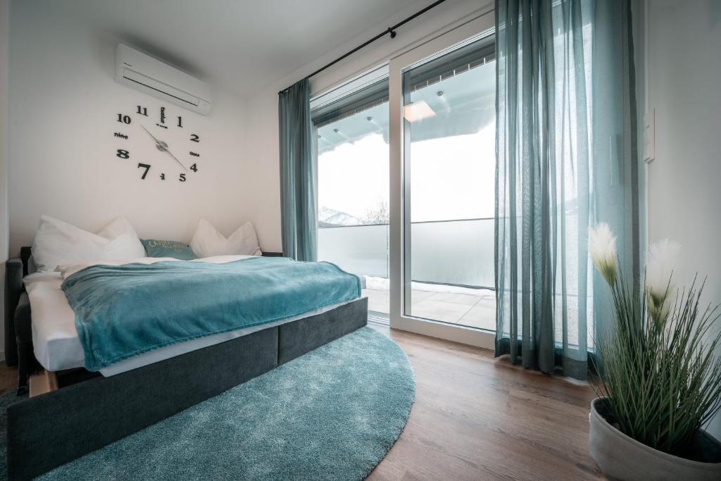 Postel nebo postele na pokoji v ubytování Das Conrad by Schladming-Appartements