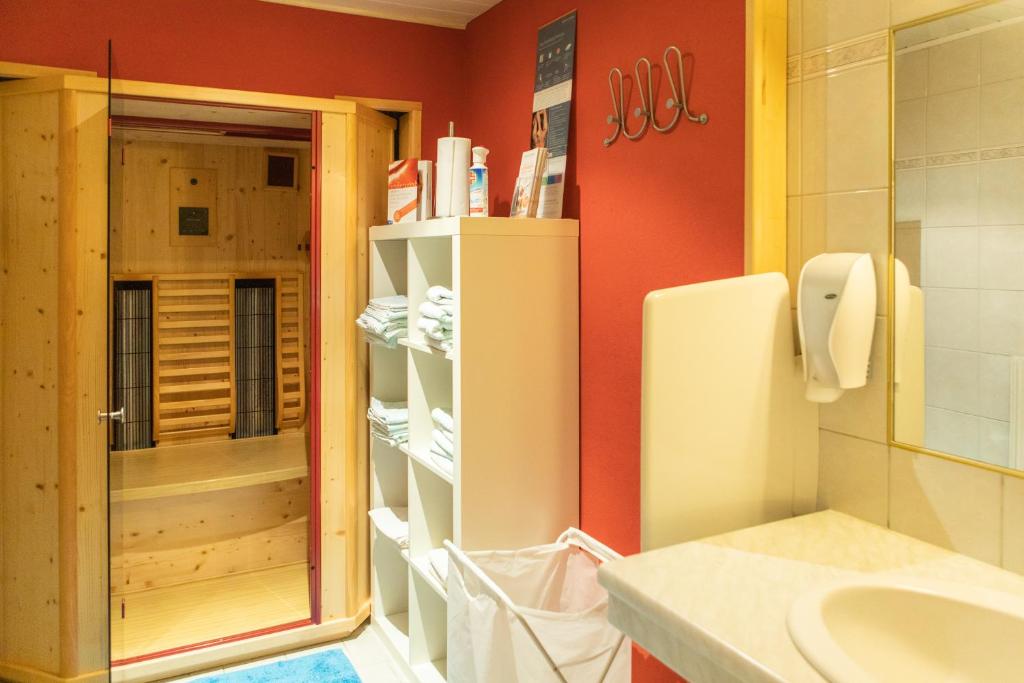 Koupelna v ubytování Sonnenhof - Apartments & Zimmer