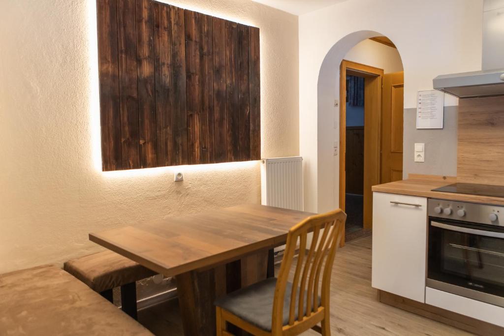 Kuchyň nebo kuchyňský kout v ubytování Sonnenhof - Apartments & Zimmer