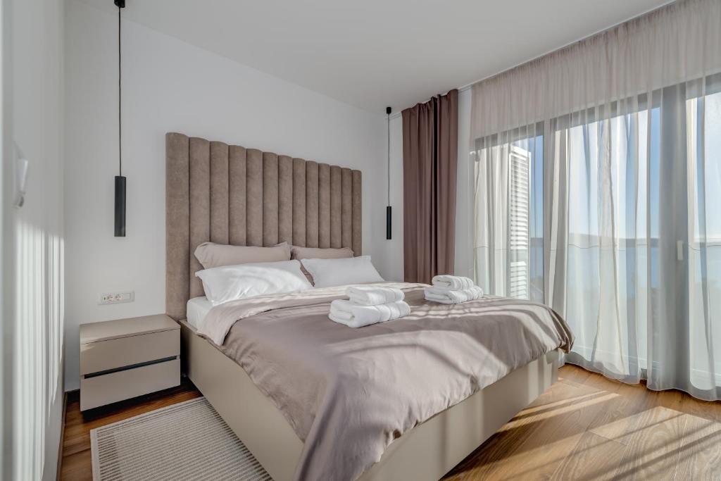 Postel nebo postele na pokoji v ubytování Sea Bliss Luxury Villa - Sevid