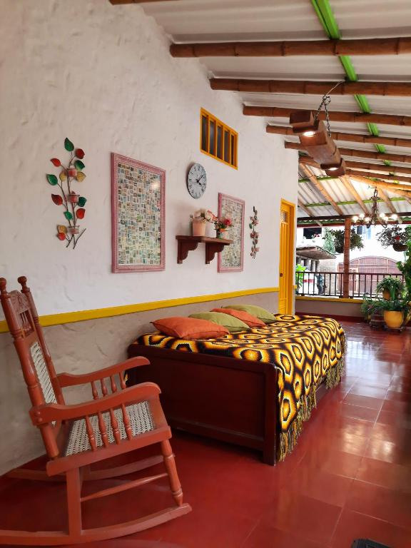 Istumisnurk majutusasutuses FINCA HOTEL DON JULIO
