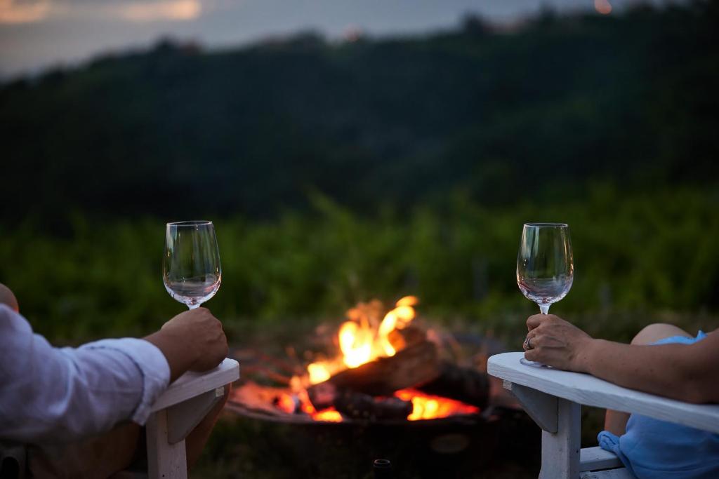 Nápoje v ubytování Peterc Vineyard Estate