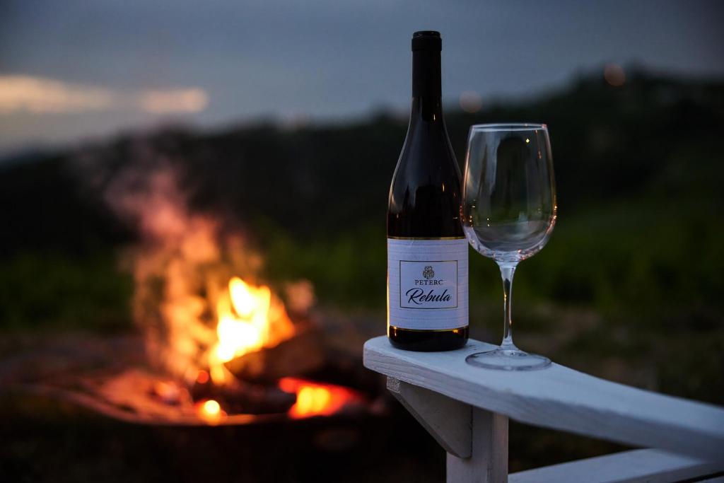 Nápoje v ubytování Peterc Vineyard Estate