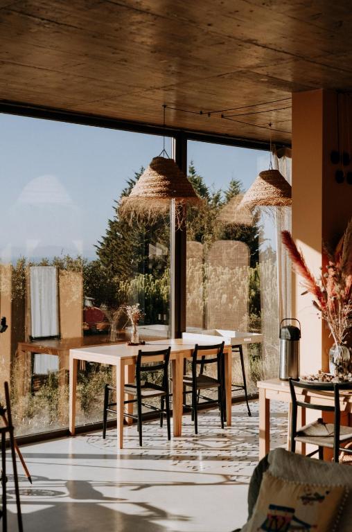 En balkong eller terrass på Eco-lodge Villa Epicurea