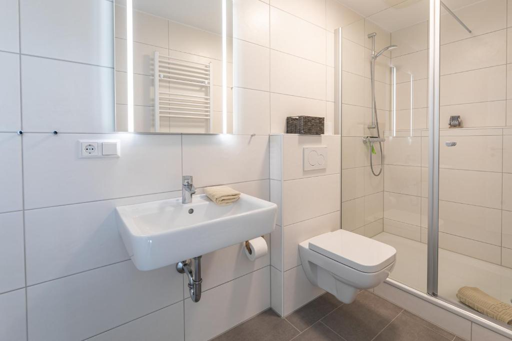 Koupelna v ubytování Haus Inselanker Kajüte 10