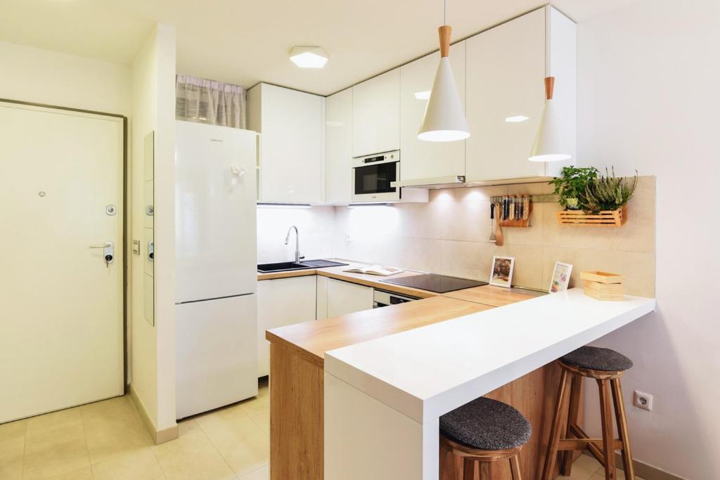 Kuchyň nebo kuchyňský kout v ubytování Apartment Anamarija