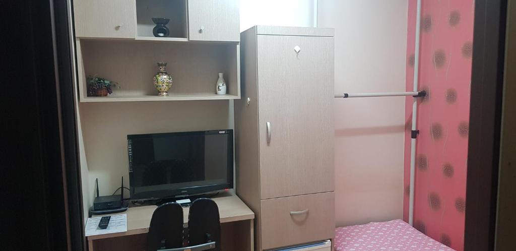 TV a/nebo společenská místnost v ubytování 아이원리빙텔