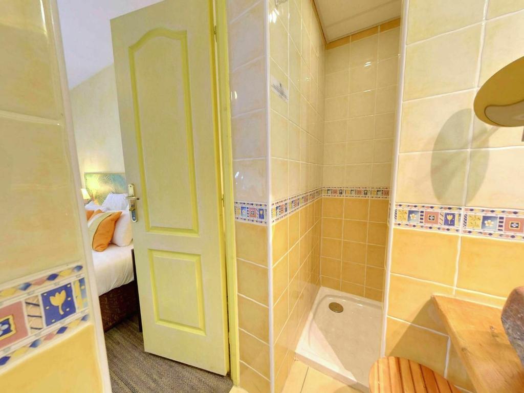 Koupelna v ubytování Hotel du Mas