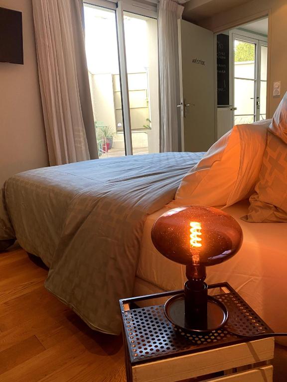 Posezení v ubytování Au 10 Bed & Breakfast