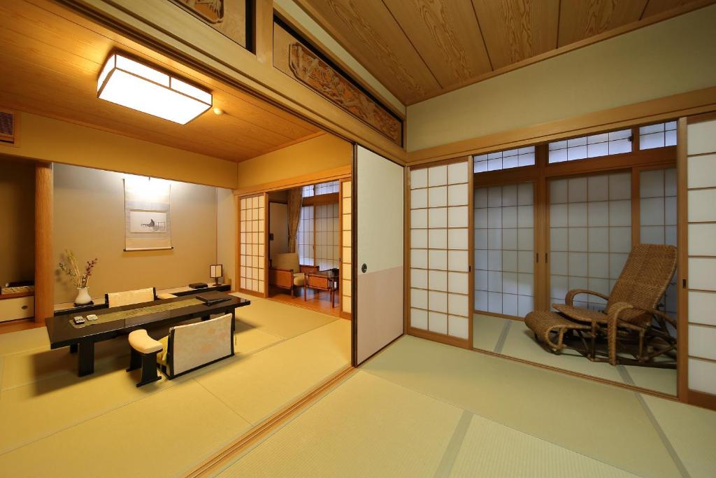 Posezení v ubytování Kyoto Ryokan Kinoe