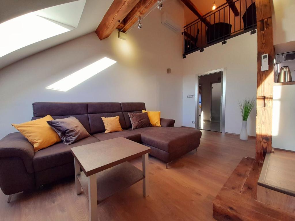 Posezení v ubytování Residence Mariánská
