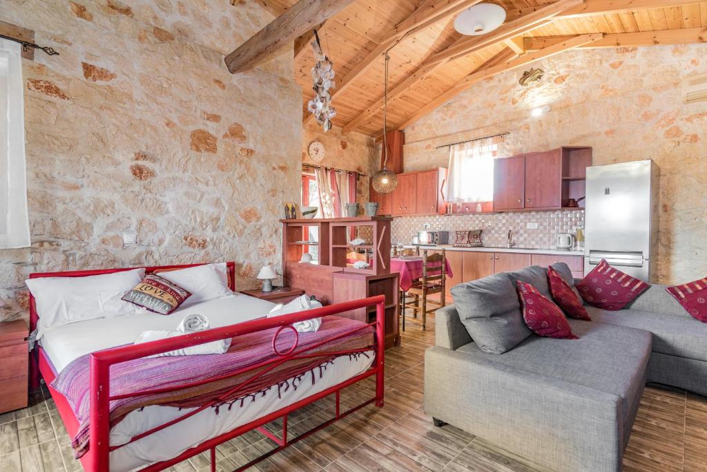 Kuchyň nebo kuchyňský kout v ubytování Casa Petra - Stone Cottage Farmhouses