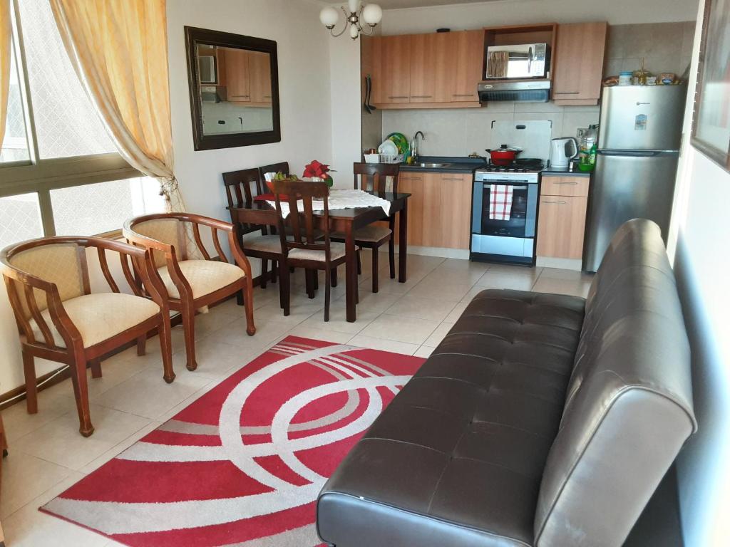Kuchyň nebo kuchyňský kout v ubytování Departamento Atlántico Viña Del Mar