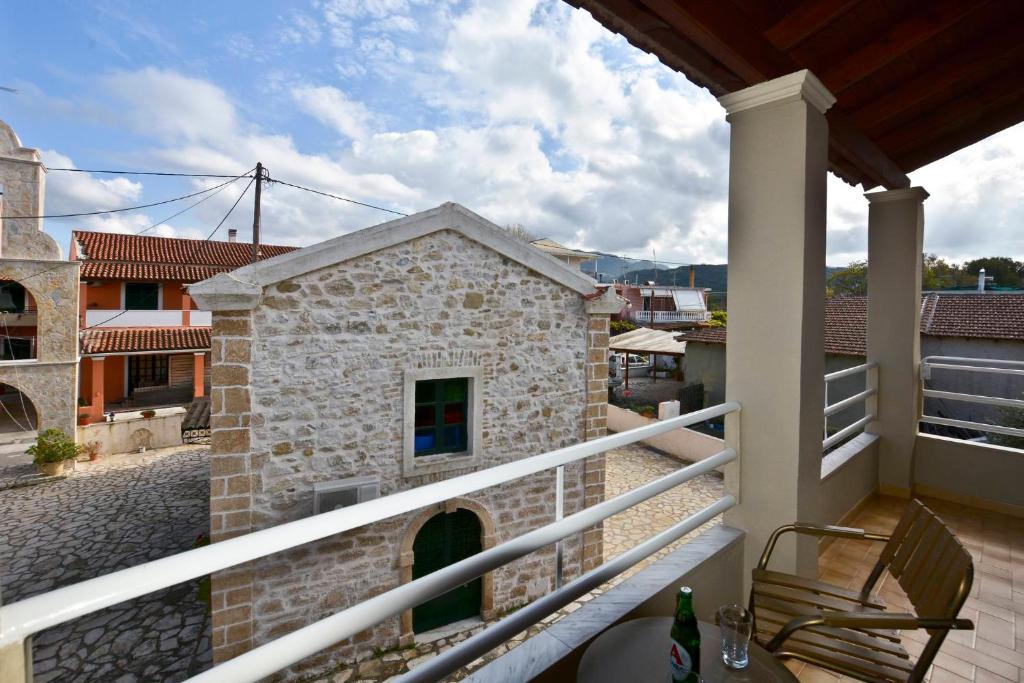 A balcony or terrace at Kerkyra Apartments