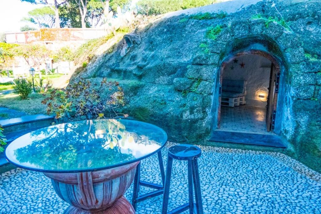 Zahrada ubytování Villa Conchiglia blu con piscina