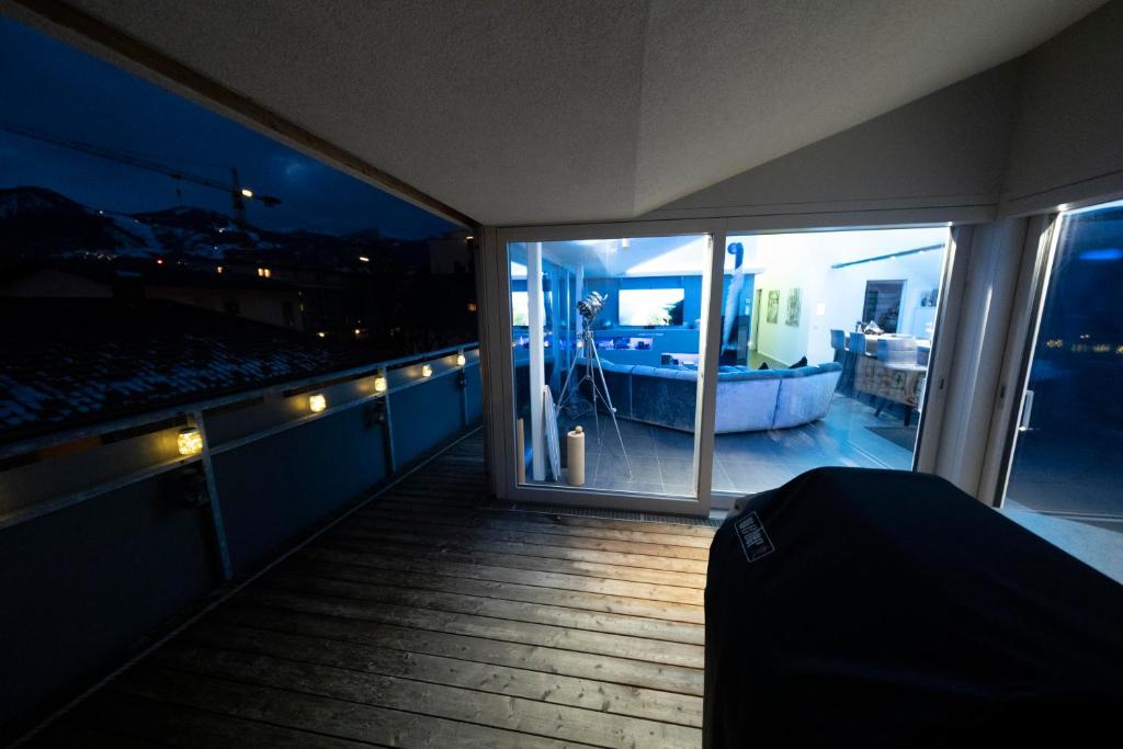 Balkón nebo terasa v ubytování Dachgeschoss Designer-Loft Arlberg - Montafon