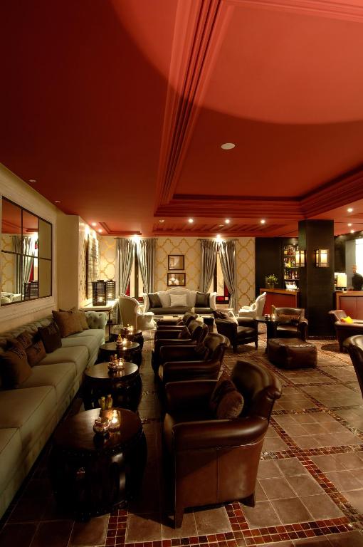 Posezení v ubytování Le Riad Villa Blanche