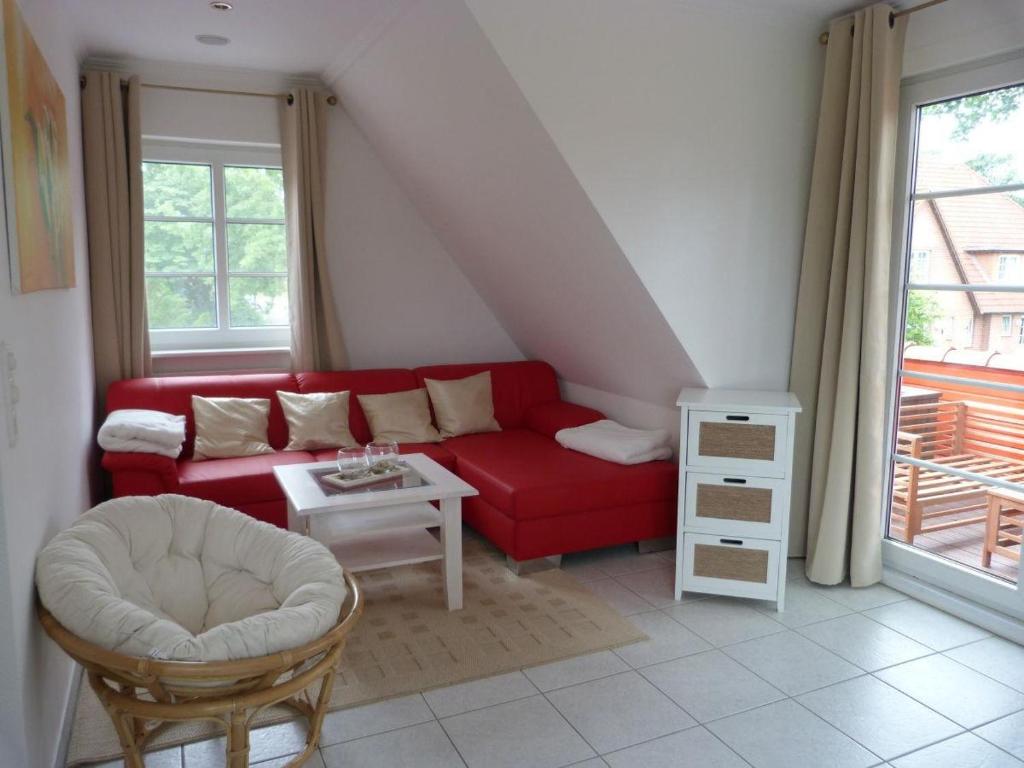 Posezení v ubytování Appartement Sandröschen