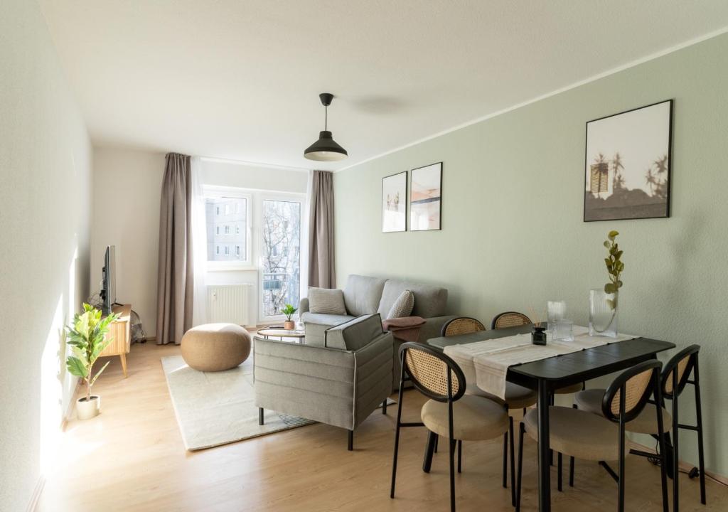 Posezení v ubytování limehome Magdeburg Breiter Weg