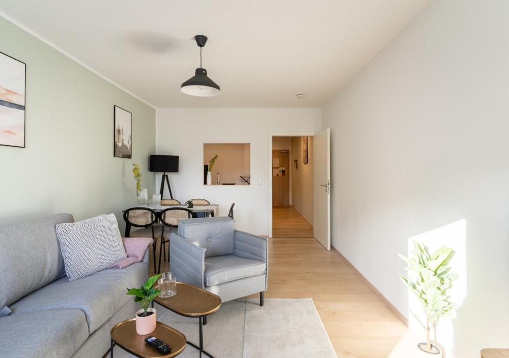 Posezení v ubytování limehome Magdeburg Breiter Weg