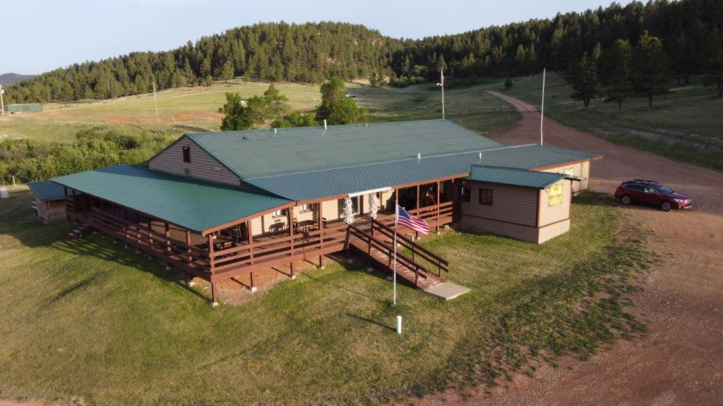 
A bird's-eye view of The Lodge at Devils Tower
