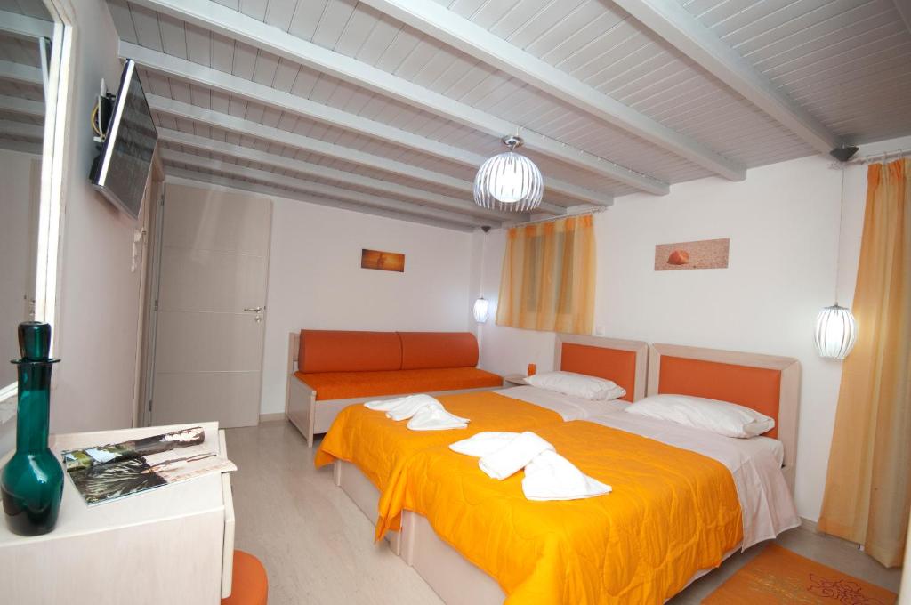 Mykonos Marina - Drievoudige Kamer Met Gedeeltelijk Uitzicht Op Zee