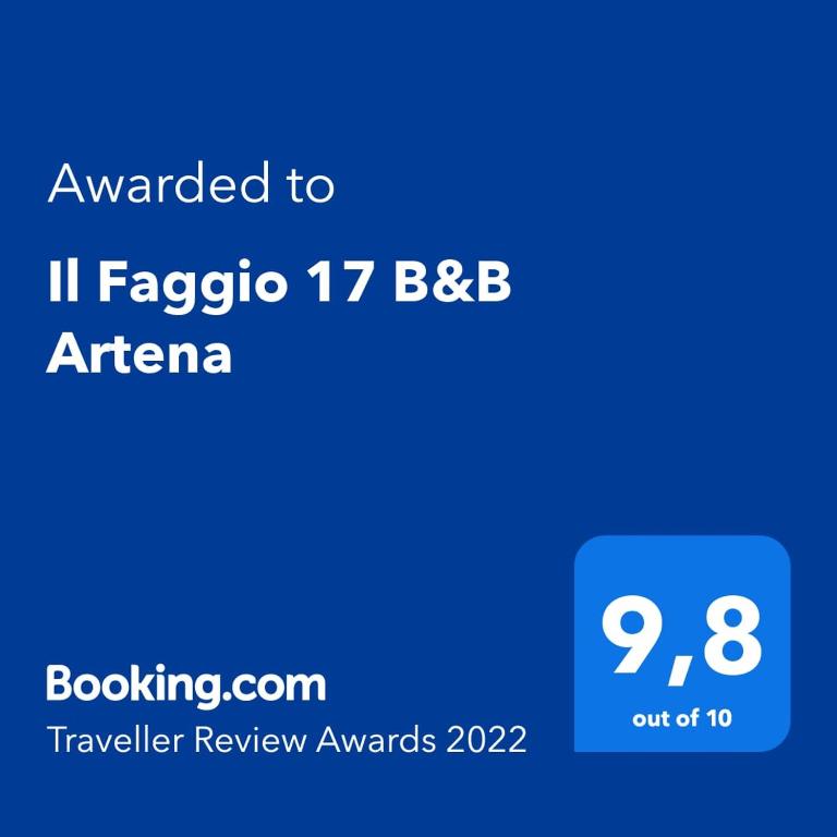 Certificato, attestato, insegna o altro documento esposto da Il Faggio 17 B&B