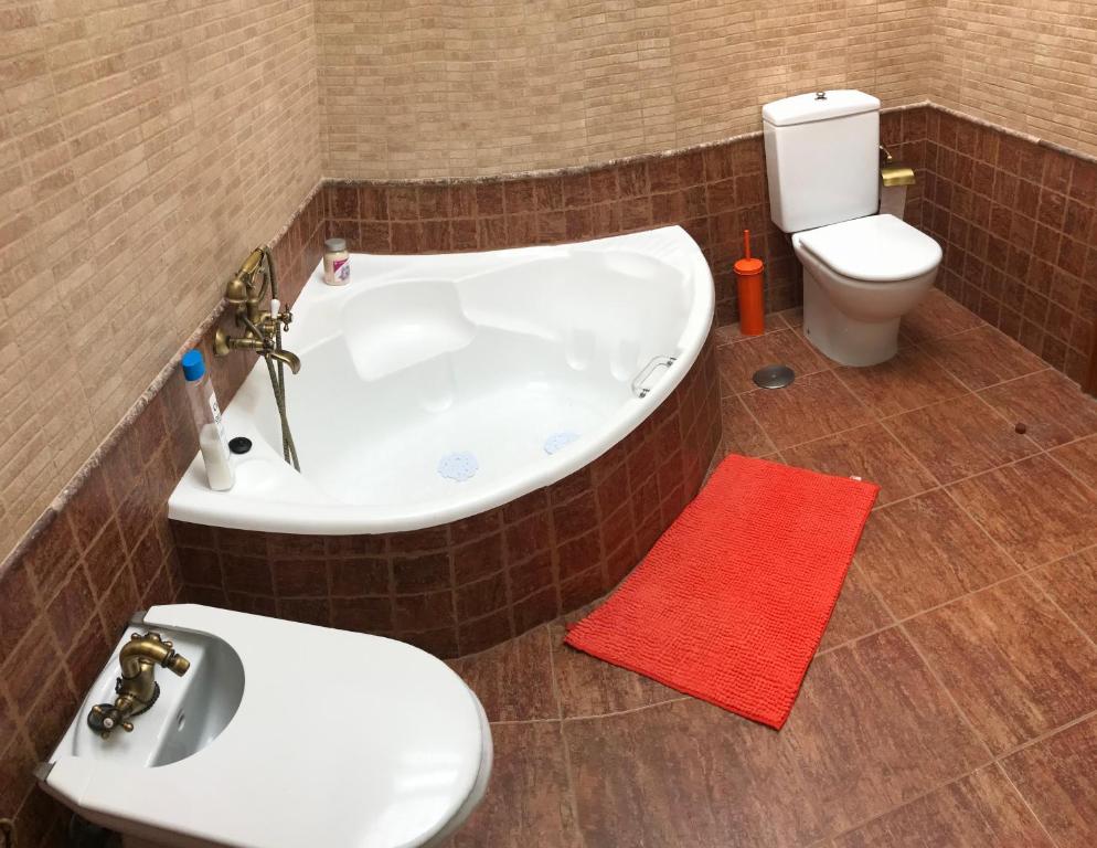 A bathroom at casaenos
